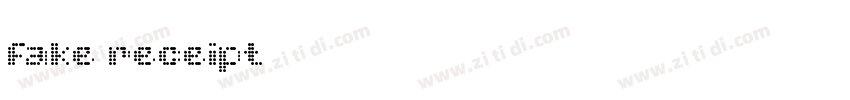 fake receipt字体转换